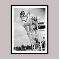 IT Girl Pin up 1938 30 x 40 cm - Fotodruck Poster Historische schwarz-weiß Fotografie - Vintage - Geschenkidee Bild 1