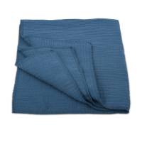 Schmusetuch Mulltuch aus Musselin in jeansblau, 2er Pack, in zwei Größen Geschenk Geburt Bild 2