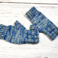 Lange fingerlose Handschuhe für Kleinkinder in vielen Farben, nachhaltige Handschuhe aus Biowolle Bild 1