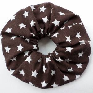 Baumwoll Scrunchie - Sterne - verschiedene Farben , mit Bio Gummiband Bild 3