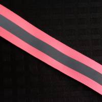 Reflektorband in neon pink 25 mm breit Bild 1