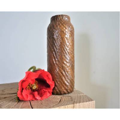 Handgemachte Upcycling Dekovase im Industrial Design Farbe Kupfer | nachhaltige Deko für Wohnzimmer und Regal | modern