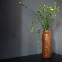 Handgemachte Upcycling Dekovase im Industrial Design Farbe Kupfer | nachhaltige Deko für Wohnzimmer und Regal | modern Bild 2