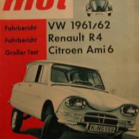 mot - Nr.9  September  1961   -   VW 1961/62 - Renault R4 - Citroen Ami 6 Bild 1
