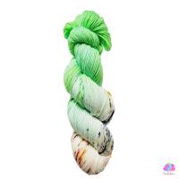 High Twist "Frühlingsblumenwiese", handgefärbte Sockenwolle/Tuchwolle, 4fädig, 100 g Strang Bild 3
