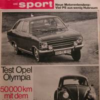 auto motor sport Heft  25 - 9. Dezember  1967  -  Test Opel Olympia - 50000 km mit dem VW 1500 Bild 1
