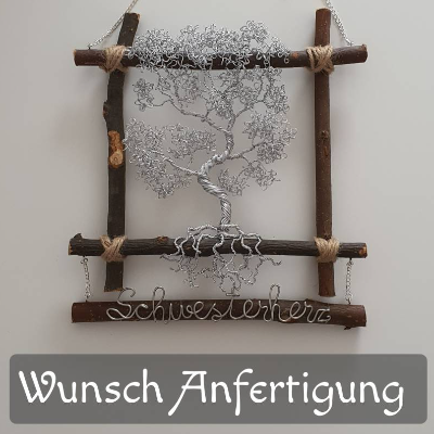 Bonsai in klein/ Drahtbaum Wandbild / Lebensbaum Fensterbild/ Geschenkidee/ Baum aus Draht/ Wunsch Anfertigung