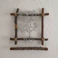 Bonsai in klein/ Drahtbaum Wandbild / Lebensbaum Fensterbild/ Geschenkidee/ Baum aus Draht/ Wunsch Anfertigung Bild 2
