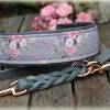 romantisches Halsband mit Zugstopp für Hunde, Hundehalsband in rosa, grau, bunt, Martingale Bild 4