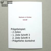 Mappe mit Klarsichthüllen A4, metallic rosa pastell, Trauredenmappe, Speisekarte Bild 10
