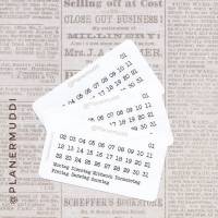 Planersticker-Set Mini Monthly (020) für dein Bullet Journal, Filofax oder individuellen Kalender Bild 1