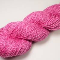 Handgefärbte Sommer Sockenwolle  Wollelfe "Drangonfruit", 100 g Strang Bild 2