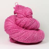 Handgefärbte Sommer Sockenwolle  Wollelfe "Drangonfruit", 100 g Strang Bild 4