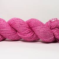 Handgefärbte Sommer Sockenwolle  Wollelfe "Drangonfruit", 100 g Strang Bild 5