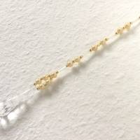 Suncatcher Perlenhänger in Creme-Gold zum Aufhängen handgefertigt von Hobbyhaus Bild 1