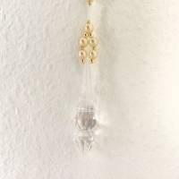 Suncatcher Perlenhänger in Creme-Gold zum Aufhängen handgefertigt von Hobbyhaus Bild 3
