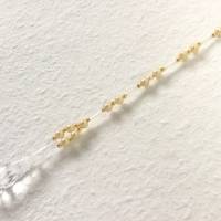 Suncatcher Perlenhänger in Creme-Gold zum Aufhängen handgefertigt von Hobbyhaus Bild 4