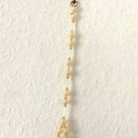 Suncatcher Perlenhänger in Creme-Gold zum Aufhängen handgefertigt von Hobbyhaus Bild 6
