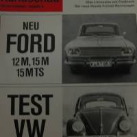 Motor Rundschau - für den Tankwart/Ausgabe A   Nr. 18   25. Sept. 1966   Ford 12M,15M,15MTS - Test VW 1500 Bild 1