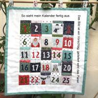 Adventkalender "Marrymaking" Gingiber Stoffpanel Kalender zum selbst nähen Patchwork Bild 8