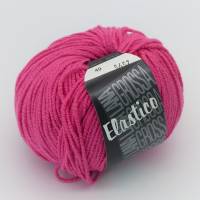 Strickgarn in himbeere von Lana Grossa, Elastico Baumwolle pink, Stricken, Häkeln,Garn für DIY-Handarbeiten Bild 1