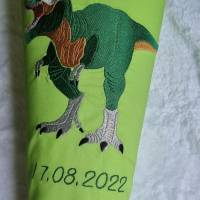 Dinosaurier Schultüte Zuckertüte Einschulung mit Namen Bild 1