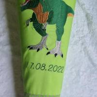 Dinosaurier Schultüte Zuckertüte Einschulung mit Namen Bild 2