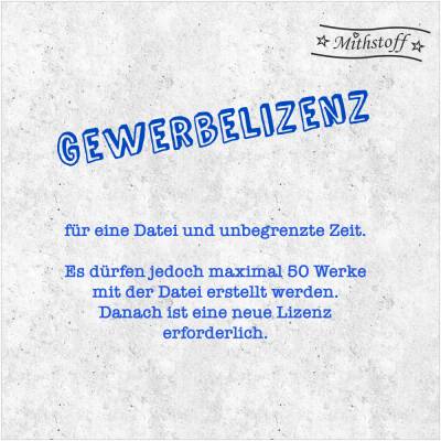Gewerbelizenz für 1 Datei - Zeitraum unbegrenzt - maximal 50 Werke