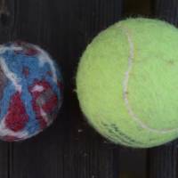Filzball Wolle 4,8 cm waschbar handgemacht zum Spielen, Jonglieren, Handtraining, Entspannen Bild 3