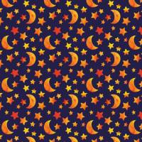 Geschenkpapier Gute Nacht mit Mond und Sternen Bild 1