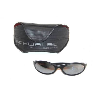 Upcycling Brillenetui, Brillenbox aus Fahrradinnenschlauch und Alcantara