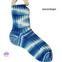 Balance, handgefärbt, plastikfrei, 4fädig, 100 g Strang, Farbe: Blaubeer-Sahne-Bonbon Bild 2