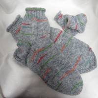 Warme Babysocken - Wollsocken für Mama Gr. 38/39 - Baby-Party Bild 1