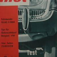 mot - Nr.12  Dezember  1961   -   Fahrbericht Glas S 1004 - Gebrauchtkauf VW Bild 1
