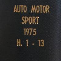 Sammelband-Auto Motor Sport - 1975 -  1. Halbjahr    -  Heft  1 bis 13 Bild 2