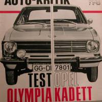 mot Auto-Kritik  Nr. 25   2.12.1967  -  Tests : Opel Olympia und Kadett Bild 1
