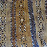 Bogolan Schlammtuch Mudcloth Plaid, afrikanische Deko - Ethno Tuch - Braun/Naturtöne 160x114 cm Bild 6