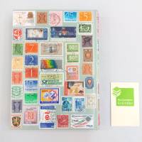 Notizbuch, Hauskatzen Großkatzen, Briefmarken, Upcycling, DIN A5, 300 Seiten Bild 4