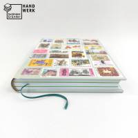 Notizbuch, Pferde, Briefmarken, Upcycling, DIN A5, 300 Seiten Bild 5