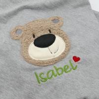 Personalisierte Babydecke mit Teddy Wunschname - Kindergartendecken - Wunschdecke - Kinderdecke _ Schmusedecke mit Namen Bild 1
