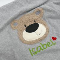 Personalisierte Babydecke mit Teddy Wunschname - Kindergartendecken - Wunschdecke - Kinderdecke _ Schmusedecke mit Namen Bild 5