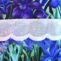 4er SET Lavendelduftkissen IRIS mit einer Baumwollspitzenborte verziert Bild 2