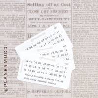 Planersticker-Set Mini Monthly (023) für dein Bullet Journal, Filofax oder individuellen Kalender Bild 1