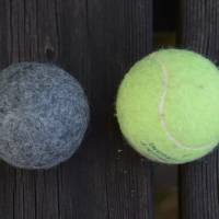 Filzball Wolle 6,2 cm waschbar handgemacht zum Spielen, Jonglieren, Handtraining, Entspannen Bild 4