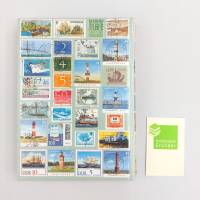 Notizbuch, Briefmarken, Schiffe, Leuchtturm, Upcycling, DIN A5, 300 Seiten Bild 4