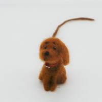 Lesezeichen kleiner Hund aus Filz - bewacht das Buch der Besitzer, witziges Lesezeichen für Hundefreunde, Buchzubehör Bild 7