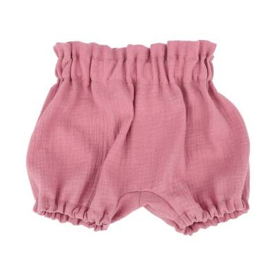 Kurze Musselin Pumphose Shorts Sommerhose Bummies Bloomers Baby Frühchen Mädchen altrosa, ab Gr. 44