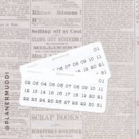 1 Bogen Planersticker Datum (023) für dein Bullet Journal, Filofax oder individuellen Kalender Bild 1