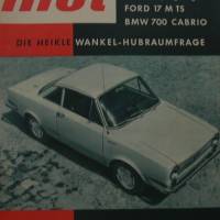 mot - Nr.8  August  1962   -   Prüfbericht: VW Campingwagen - Ford 17 M TS - BMW 700 Cabrio Bild 1