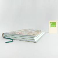 Notizbuch, Vögel, Briefmarken, Upcycling, DIN A5, 300 Seiten Bild 6